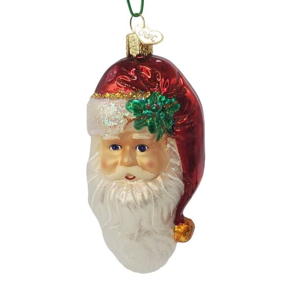 Old World Christmas Nostalgic Santa (40256) Blown Glass Ornament IOB - Picture 1 of 9